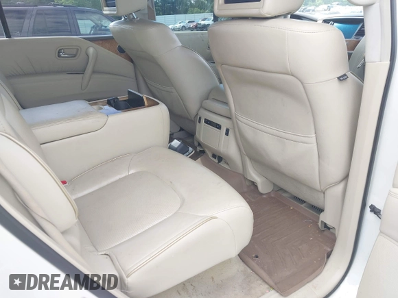 2012 Infiniti QX56 7-passenger with VIN JN8AZ2NF2C9519509, listed as a IAAI auction lot 42191986 with 190,131 mi miles and . Bid and sale history available at DreamBid. Image 8.