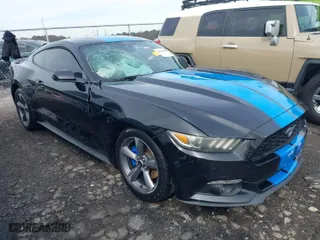2015 Ford Mustang V6 with VIN 1FA6P8AM0F5330390, listed as a IAAI auction lot 41611280 with 164,959 mi miles. Bid and sale history available at carsss.com. Image 1.