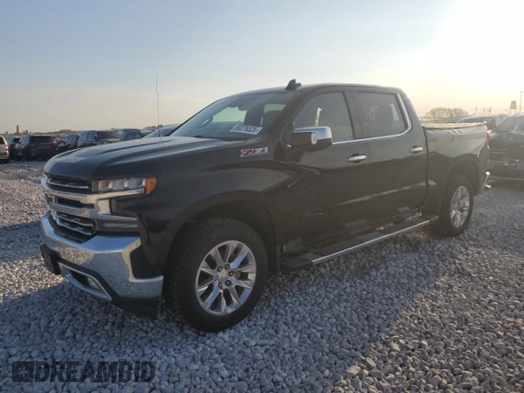 2019 Chevrolet Silverado 1500 LTZ with VIN 3GCUYGED6KG274977, listed as a Copart auction lot 50276525 with 80,926 mi miles and Salvage Title. Bid and sale history available at DreamBid. Image 1.