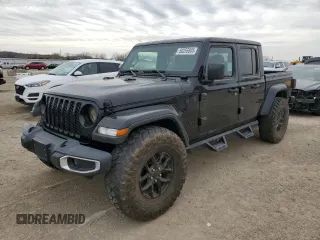 2022 Jeep Gladiator Sport S z VIN 1C6HJTAG8NL125550, wystawiony jako Copart lot #50255805 z przebiegiem Nie podano mil oraz Szkoda całkowita • Salvage title. Historia ofert i sprzedaży dostępna na DreamBid. Obrazek 1.