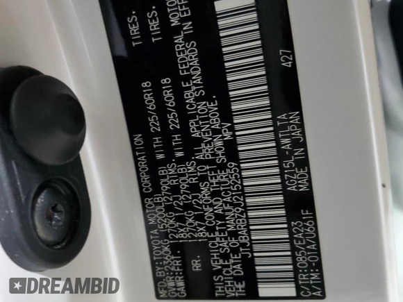 2018 Lexus NX 300 with VIN JTJBARBZ9J2152559, listed as a Copart auction lot 47088865 with 89,982 mi miles and Salvage title. Bid and sale history available at DreamBid. Image 15.