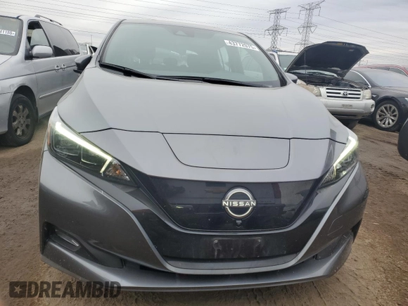 2023 Nissan LEAF SV Plus with VIN 1N4CZ1CV9PC557276, listed as a Copart auction lot 43772075 with 10,533 mi miles and Salvage Title. Bid and sale history available at DreamBid. Image 5.