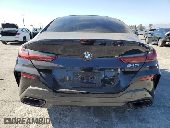 2024 BMW 8 Series 840i with VIN WBAGV2C05RCP20023, listed as a Copart auction lot 73481124 with 6,454 mi miles and Salvage Title. Bid and sale history available at carsss.com. Image 6.