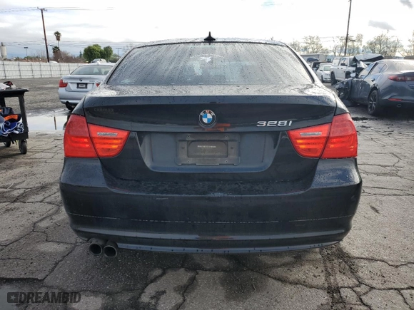 2011 BMW 3 Series 328i with VIN WBAPH5G52BNM81779, listed as a Copart auction lot 48592275 with 156,381 mi miles and Salvage Title. Bid and sale history available at carsss.com. Image 6.