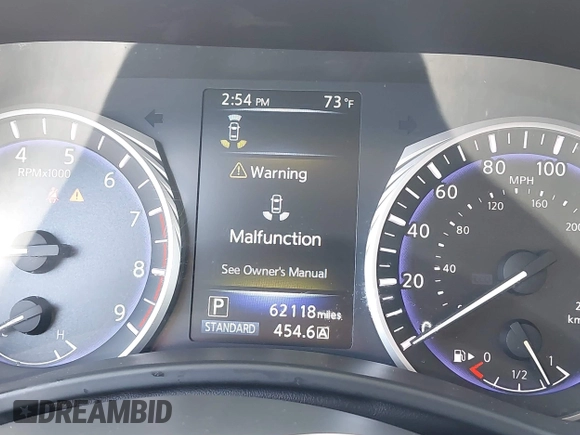 2017 Infiniti Q50 Premium with VIN JN1EV7AP0HM737377, listed as a IAAI auction lot 42507397 with 62,118 mi miles and . Bid and sale history available at DreamBid. Image 7.
