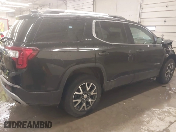 2021 GMC Acadia SLE with VIN 1GKKNRLS9MZ232758, listed as a IAAI auction lot 41548170 with 56,714 mi miles. Bid and sale history available at carsss.com. Image 4.