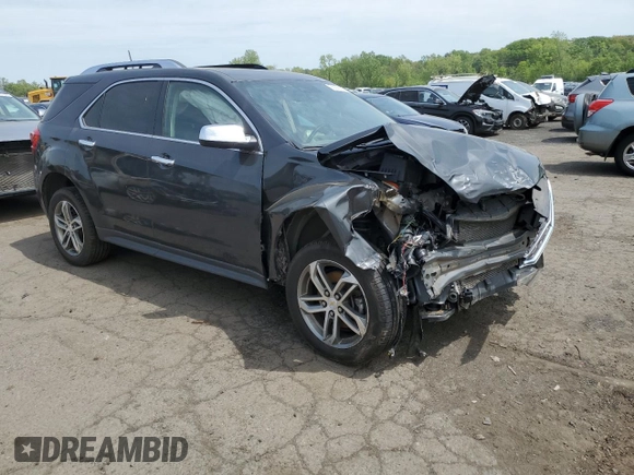 2017 Chevrolet Equinox Premier z VIN 2GNFLGEK5H6145209, wystawiony jako Copart lot #56056105 z przebiegiem Nie podano mil oraz Szkoda całkowita • Salvage title. Historia ofert i sprzedaży dostępna na DreamBid. Obrazek 4.