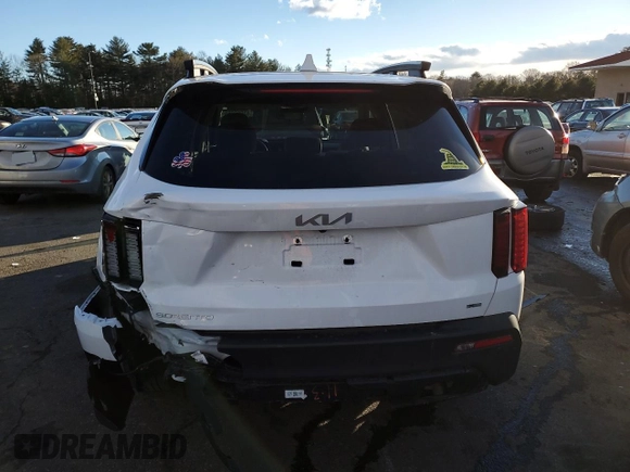2023 Kia Sorento X-Line S with VIN 5XYRLDLC3PG243446, listed as a Copart auction lot 43506255 with 19,164 mi miles and Salvage Title. Bid and sale history available at DreamBid. Image 6.
