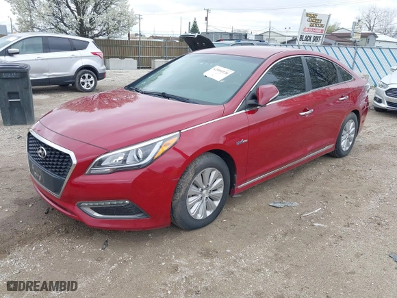 2016 Hyundai Sonata Hybrid SE with VIN KMHE24L19GA016998, listed as a IAAI auction lot 42094128 with 113,973 mi miles. Bid and sale history available at carsss.com. Image 20.