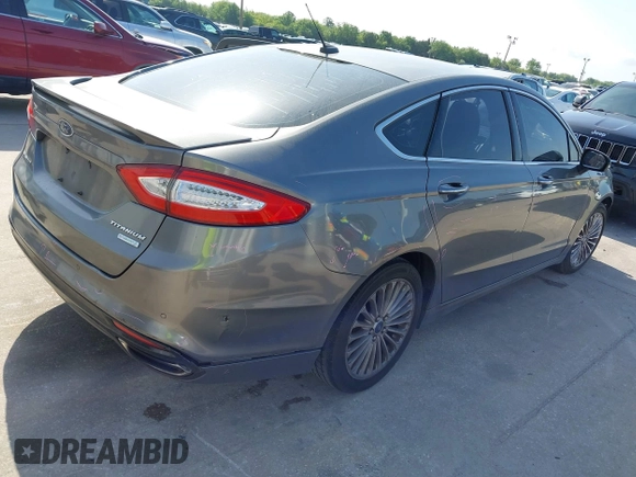 2014 Ford Fusion Titanium with VIN 3FA6P0K90ER358536, listed as a IAAI auction lot 41931474 with 170,856 mi miles. Bid and sale history available at carsss.com. Image 4.
