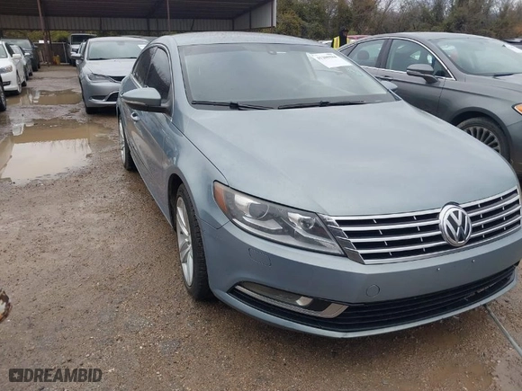 2013 Volkswagen CC Sport with VIN WVWBN7AN7DE503417, listed as a IAAI auction lot 41205584 with 185,437 mi miles. Bid and sale history available at carsss.com. Image 1.