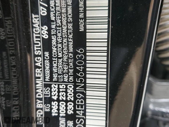2018 Mercedes-Benz CLA with VIN WDDSJ4EB9JN564036, listed as a Copart auction lot 67456723 with 84,204 mi miles. Bid and sale history available at carsss.com. Image 12.