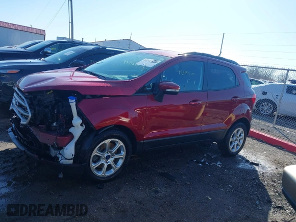 2019 Ford EcoSport SE with VIN MAJ3S2GE4KC262633, listed as a IAAI auction lot 41724149 with 72,495 mi miles and . Bid and sale history available at carsss.com. Image 14.