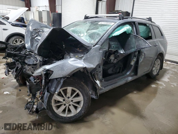 2016 Volkswagen Golf SportWagen TSI S with VIN 3VWC17AU0GM514472, listed as a Copart auction lot 42723035 with 0 mi miles and Salvage Title. Bid and sale history available at carsss.com. Image 1.