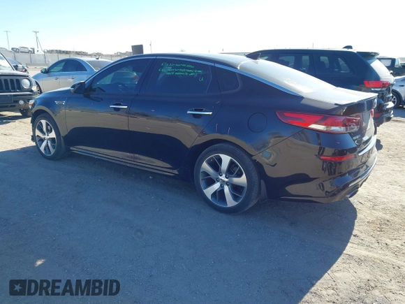 2019 Kia Optima LX with VIN 5XXGT4L38KG320204, listed as a IAAI auction lot 41400608 with 64,795 mi miles. Bid and sale history available at carsss.com. Image 3.