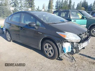 2013 Toyota Prius One with VIN JTDKN3DU7D5695238, listed as a IAAI auction lot 42034921 with 113,383 mi miles. Bid and sale history available at carsss.com. Image 1.