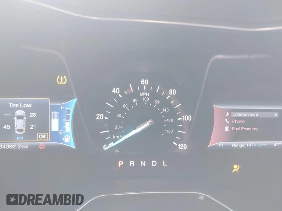 2017 Ford Fusion Titanium with VIN 3FA6P0SUXHR238980, listed as a IAAI auction lot 41890248 with 64,392 mi miles and . Bid and sale history available at DreamBid. Image 7.