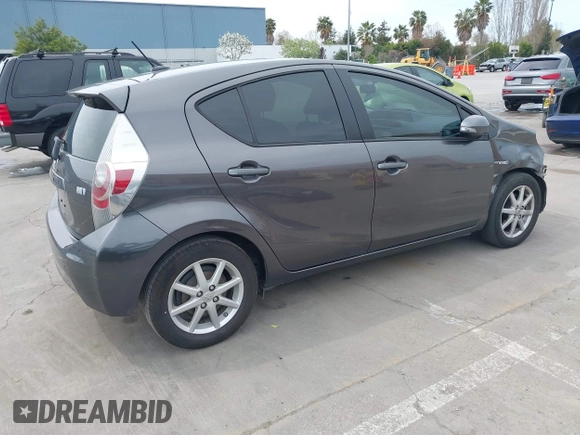 2013 Toyota Prius One with VIN JTDKDTB34D1047568, listed as a IAAI auction lot 41950373 with 99,319 mi miles and . Bid and sale history available at carsss.com. Image 4.