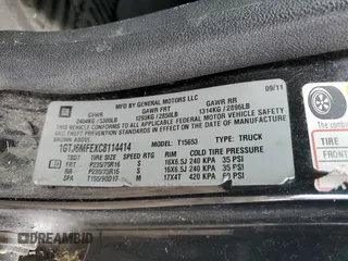 2012 GMC Canyon SLE1 with VIN 1GTJ6MFEXC8114414, listed as a Copart auction lot 52058665 with 219,538 mi miles and Clean title. Bid and sale history available at DreamBid. Image 12.
