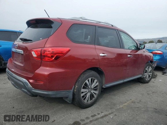 2018 Nissan Pathfinder SL with VIN 5N1DR2MN5JC658823, listed as a Copart auction lot 44978245 with 92,955 mi miles and Salvage Title. Bid and sale history available at carsss.com. Image 3.