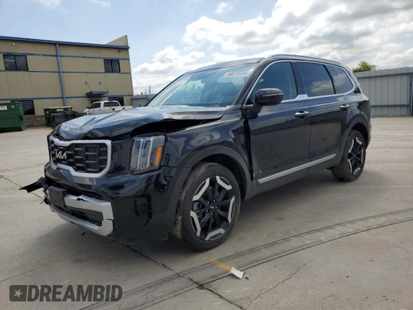 2024 Kia Telluride S с VIN 5XYP64GC5RG477180, выставлен на аукционе Copart как лот 56014435 с пробегом 15 788 миль миль и Списание • Salvage title. История ставок и продаж доступна на DreamBid. Изображение 1.