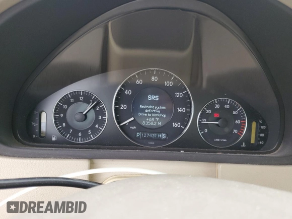 2005 Mercedes-Benz CLK 320 with VIN WDBTK65G95T044664, listed as a Copart auction lot 76533454 with 127,431 mi miles and Salvage Title. Bid and sale history available at DreamBid. Image 9.