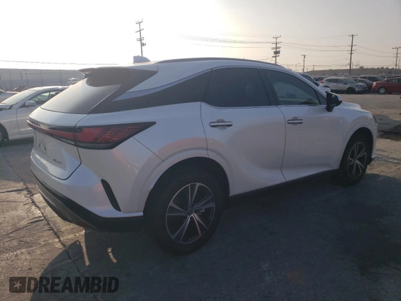 2023 Lexus RX with VIN JTJCHMAA6P2006725, listed as a Copart auction lot 76269404 with 48,086 mi miles and Salvage Title. Bid and sale history available at carsss.com. Image 3.