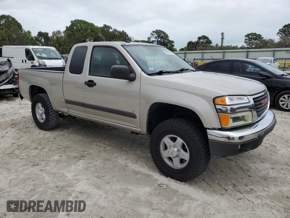 2008 GMC Canyon SLE1 with VIN 1GTDT19E288142621, listed as a Copart auction lot 45295525 with 165,117 mi miles and Salvage Title. Bid and sale history available at carsss.com. Image 4.