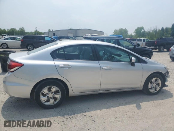 2014 Honda Civic LX z VIN 19XFB2F57EE014804, wystawiony jako Copart lot #59690565 z przebiegiem 208 650 mil mil oraz Szkoda całkowita • Salvage title. Historia ofert i sprzedaży dostępna na DreamBid. Obrazek 3.