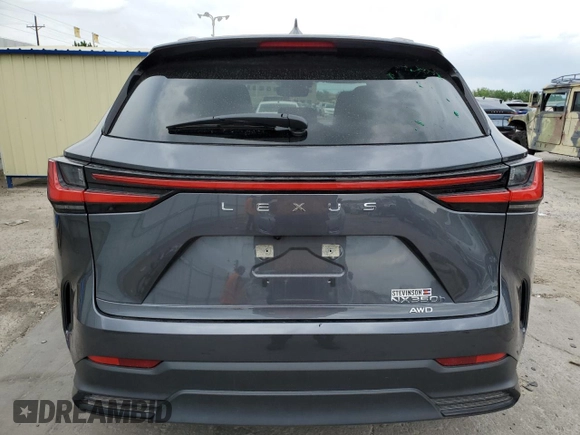 2022 Lexus NX 350h with VIN JTJAKCEZ0N5001874, listed as a Copart auction lot 58402925 with 21,016 mi miles and Salvage title. Bid and sale history available at DreamBid. Image 6.
