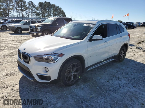 2019 BMW X1 sDrive28i with VIN WBXHU7C5XK5N42562, listed as a Copart auction lot 36300403 with 55,782 mi miles. Bid and sale history available at carsss.com. Image 1.