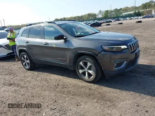 2022 Jeep Cherokee Limited with VIN 1C4PJMDX9ND509157, listed as a IAAI auction lot 42179093 with 34,638 mi miles and . Bid and sale history available at DreamBid. Image 1.