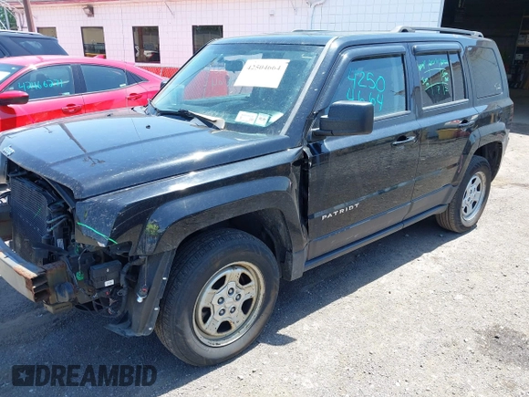 2015 Jeep Patriot Sport with VIN 1C4NJRBB8FD411962, listed as a IAAI auction lot 42504664 with 174,758 mi miles and . Bid and sale history available at DreamBid. Image 2.