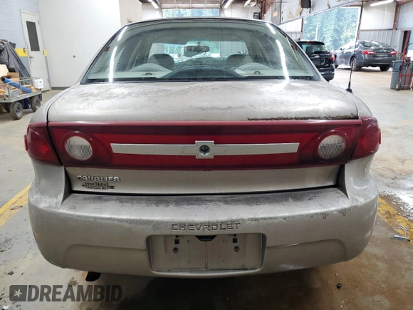 2003 Chevrolet Cavalier with VIN 1G1JC52F037117575, listed as a Copart auction lot 72613074 with 0 mi miles and Salvage Title. Bid and sale history available at carsss.com. Image 6.