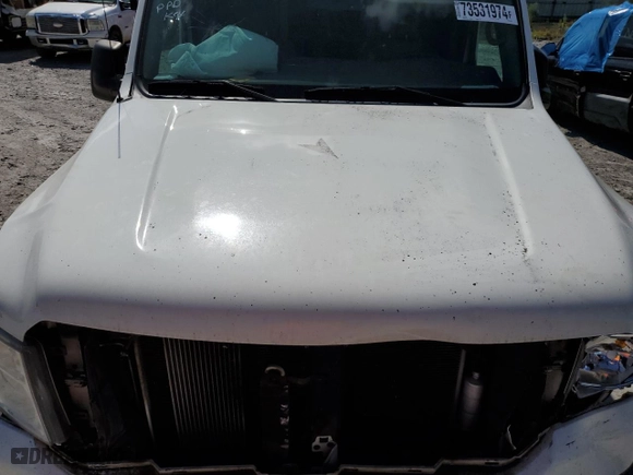 2016 Nissan NV S with VIN 1N6BF0KM1GN806723, listed as a Copart auction lot 73531974 with 184,315 mi miles and Salvage Title. Bid and sale history available at carsss.com. Image 12.