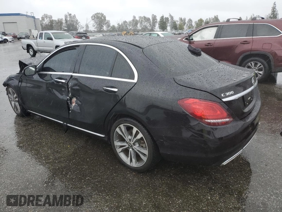 2020 Mercedes-Benz C with VIN WDDWF8DB7LR560476, listed as a Copart auction lot 45469455 with Not Provided miles and Salvage Title. Bid and sale history available at carsss.com. Image 2.