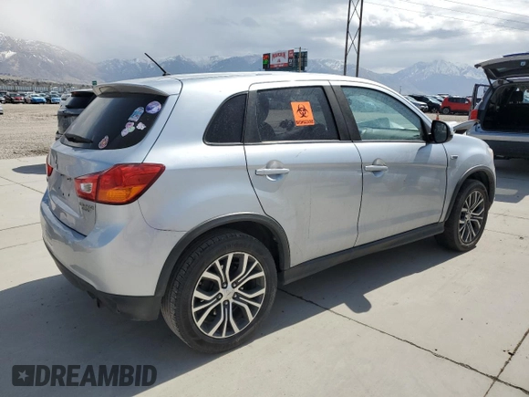 2016 Mitsubishi Outlander ES z VIN JA4AP3AU0GZ049072, wystawiony jako Copart lot #50887785 z przebiegiem 196 419 mil mil oraz Szkoda całkowita • Salvage title. Historia ofert i sprzedaży dostępna na DreamBid. Obrazek 3.