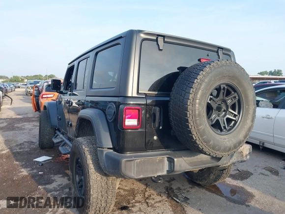 2020 Jeep Wrangler Unlimited Sport S with VIN 1C4HJXDN2LW165046, listed as a IAAI auction lot 42400876 with 92,100 mi miles and . Bid and sale history available at DreamBid. Image 3.
