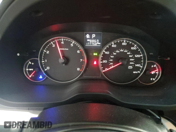 2013 Subaru Legacy Premium with VIN 4S3BMBB6XD3048524, listed as a Copart auction lot 54899905 with 177,758 mi miles and Non Repairable. Bid and sale history available at carsss.com. Image 9.