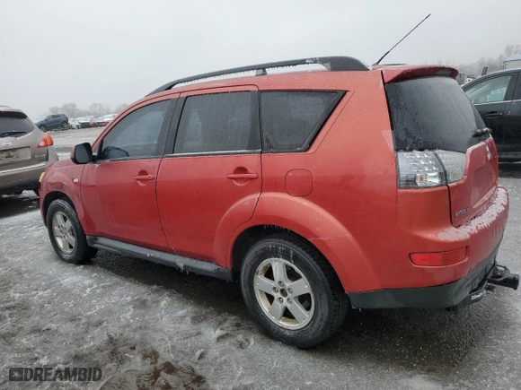 2009 Mitsubishi Outlander ES with VIN JA4LT21WX9Z002120, listed as a Copart auction lot 44244725 with 189,479 mi miles and Salvage Title. Bid and sale history available at carsss.com. Image 2.
