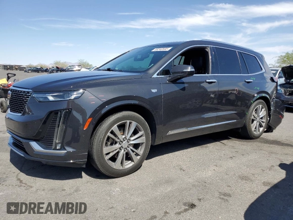 2020 Cadillac XT6 FWD Premium Luxury z VIN 1GYKPCRS9LZ126510, wystawiony jako Copart lot #58240585 z przebiegiem 57 156 mil mil oraz Szkoda całkowita • Salvage title. Historia ofert i sprzedaży dostępna na DreamBid. Obrazek 1.