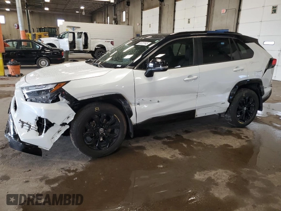 2023 Toyota RAV4 Hybrid XSE with VIN JTME6RFV5PD537302, listed as a Copart auction lot 58723145 with 37,829 mi miles and Salvage title. Bid and sale history available at DreamBid. Image 1.