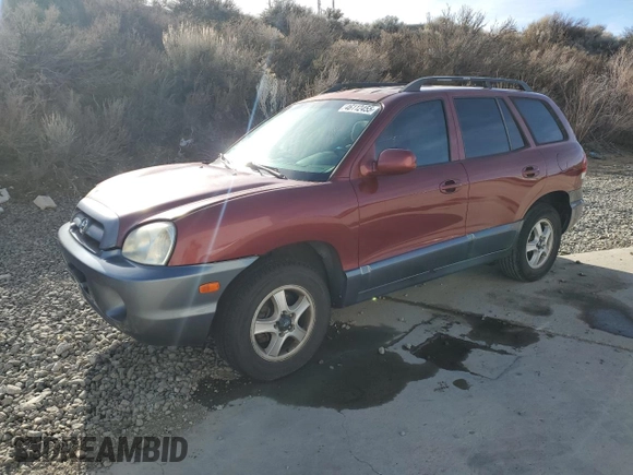 2005 Hyundai Santa Fe GLS with VIN KM8SC73DX5U940101, listed as a Copart auction lot 46112455 with 157,812 mi miles and Salvage Title. Bid and sale history available at carsss.com. Image 1.