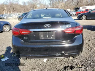 2020 Infiniti Q50 Pure with VIN JN1EV7AR8LM255427, listed as a Copart auction lot 84402194 with 91,280 mi miles and Salvage title. Bid and sale history available at DreamBid. Image 6.