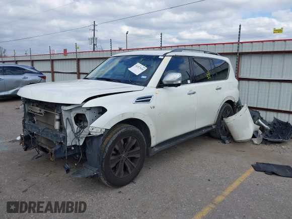 2017 Nissan Armada Platinum with VIN JN8AY2NF0H9300641, listed as a IAAI auction lot 41527614 with 130,806 mi miles. Bid and sale history available at carsss.com. Image 2.