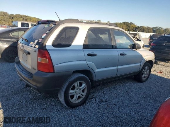 2005 Kia Sportage LX with VIN KNDJE723X57085546, listed as a Copart auction lot 75308924 with 170,752 mi miles and Clean Title. Bid and sale history available at carsss.com. Image 3.