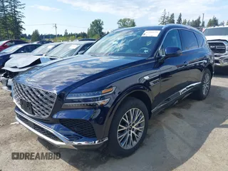 2025 Genesis GV80 Standard with VIN KMUHFESB5SU242028, listed as a IAAI auction lot 42111171 with 7,215 mi miles and . Bid and sale history available at DreamBid. Image 17.