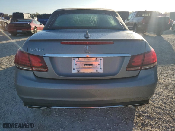 2015 Mercedes-Benz E-Class E 400 with VIN WDDKK6FF3FF303965, listed as a Copart auction lot 78727054 with 0 mi miles and Salvage Title. Bid and sale history available at carsss.com. Image 6.
