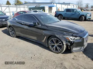 2017 Infiniti Q60 Premium with VIN JN1EV7EL6HM551267, listed as a Copart auction lot 46434555 with 45,072 mi miles and Salvage title. Bid and sale history available at DreamBid. Image 4.