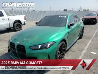 2025 BMW M3 Competition xDrive с VIN WBS33HJ04SFT90255, выставлен на аукционе Copart как лот 62728895 с пробегом 10 051 миль миль и Списание • Salvage title. История ставок и продаж доступна на DreamBid. Изображение 16.